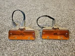Pair Of 1967-1968 Amc Rebel Machine Amber Parking Lamp Housings. Fixed Price $125.00.