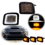 Smoked Switchback Amber Led Drl Front Signal Lights For Subaru 2015-2021 Wrx/sti. Fixed Price $49.99.
