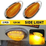 Amber Led Side Marker Light For Freightliner Sleeper Cab Truck Turn Signal 2x. Fixed Price $25.64.