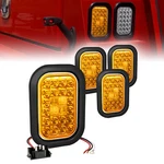 4pc Amber 5" X 3" Rectangular 24 Led Tail Light Dot 80 Inch Trailer Tow Truck. Fixed Price $59.99.