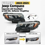 Upgrade Led Headlight Withled Drl Reflector For 2022-2025 Jeep Compass Pair. Fixed Price $299.90.