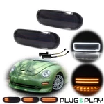 Smoke Switchback Led Front Bumper Drl Turn Signal Lights For Vw Beetle 1998-2005. Fixed Price $64.99.