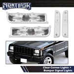 Fit For 97-01 Jeep Cherokee Xj Clear/chrome Bumper Signal Lights+corner Lights. Fixed Price $20.60.