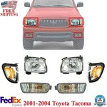 Front Headlight Kit With Parking & Signal Lights For 2001-2004 Toyota Tacoma. Fixed Price $168.30.