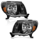 Weelmoto Headlights For 2005-2011 Toyota Tacoma Headlamps Left+right Black Lamps. Fixed Price $78.88.