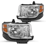 For 2009-2012 Ford Flex Halogen Type Chrome Amber Headlights Headlamps Set 09-12. Fixed Price $160.99.
