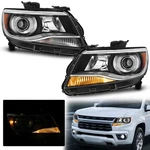 Pair Halogen Projector Headlights For 2015-2022 Chevy Colorado Left+right Sides. Fixed Price $206.99.