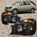 Headlights W/black Housing Fits 2004-2005 Buick Rendezvous Gm2503245 Gm2502245. Fixed Price $244.76.