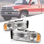 Headlight Headlamp Chrome For Dodge Ram 1500 2500 3500 1994-2002 Left&right Side. Fixed Price $43.21.