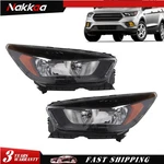 For 2017 2018 2019 Ford Escape W/o Led Drl Black Halogen Headlights Lamps Pair. Fixed Price $159.96.