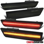 Fit 2008-2014 Dodge Challenger Smoke Led Side Markers Signal Lights Front+rear. Fixed Price $37.99.