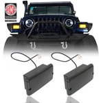 Durable White Drl Turn Signals W/amber Led Lights For Jeep Wrangler Tj 1997-2006. Fixed Price $21.46.