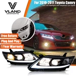 Pair Vland Led Headlight For 2010 2011 Toyota Camry Xle Le Se W/sequential Turn. Fixed Price $238.49.