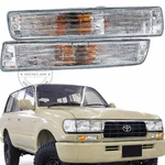 Toyota Land Cruiser 80 Series Fj82 Fj80 Hj80 Bumper Signal Lamp Clear 1pair. Fixed Price $130.00.