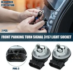 2pcs Front Parking Turn Signal 3157 Light Socket For Ford 3pin No.f17b13411ab. Fixed Price $15.99.