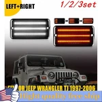 2/4x Led Front Turn Signals Lamp Amber Indicator +drl For Jeep Wrangler Tj 97-06. Fixed Price $34.19.