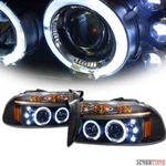 Fits 1997+ Dakota/durango Black Housing Led Halo Projector Headlights Signal Amb. Fixed Price $165.00.