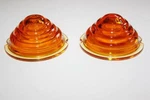 Porsche 356 Two Beehive Swf Front Orange Glass Turn Signal Lenses New K12637. Fixed Price $129.50.