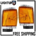 Left Right Pair Chrome Park Signal Lights For 1987-1988 Toyota Pickup 2wd. Fixed Price $54.25.