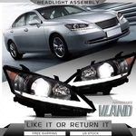 Vland Led Drl Headlights Front Lamps For 2010-2012 Lexus Es 350 Black Housing X2. Fixed Price $394.99.