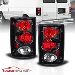 2000-2006 Ford Excursion/95-06 Econoline Van E-series Black Brake Tail Lights. Fixed Price $92.04.
