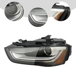 Left Headlight Au2502181, 8k0941043e For 2013 2014 2015 2016 Audi A4 S4. Fixed Price $180.06.