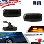 2pcs Front Amber Led Side Marker Light Smoked For Audi A2 A3 A4 A6 A8 Ad0194141. Fixed Price $12.99.