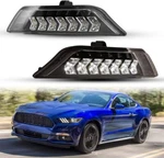 Fog Lights For 2015 2016 2017 Ford Mustang Led Drl Sequential Turn Signal Lamps. Fixed Price $153.99.