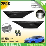 Smoked Side Marker Lamp Turn Signal Light W/ Led Bulb Fits 2016-2021 Honda Civic. Fixed Price $14.24.