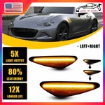 2/4/6 Dark Smoke Amber Sequential Led Side Marker Light Lamp For Mazda Mx5 Miata. Fixed Price $8.54.
