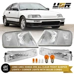 Combo Depo Jdm Clear Corner + Bumper Signal Lights For 1990-1991 Honda Crx Cr-x. Fixed Price $70.95.