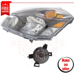 New Fog Light, Headlight Kit 2 Pc Halogen Left For 2005-2006 Nissan Quest Base. Fixed Price $145.99.