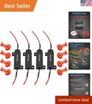 Auxlight 4pcs Quality 50w 6ohm Load Resistors - Fix Led Turn 4 Pieces, Black. Fixed Price $16.79.