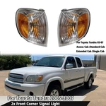 Pair Front Corner Signal Lights Lens For Toyota Tundra 05-07 Access/regular Cab. Fixed Price $36.99.