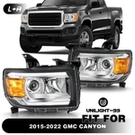 Halogen Headlight For 2015-2022 Gmc Canyon W/ Led Drl Projector Left + Right. Fixed Price $223.00.