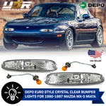 Depo Clear Bumper Turn Signal Light + Bulbs For 1990-1997 Mazda Mx5 Mx-5 Miata. Fixed Price $44.95.