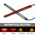 2pcs 48led Motorcycle Lights Strip Flexible Tail Brake Stop Turn Light Red+amber. Fixed Price $9.49.
