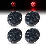 Ledvillage 4 Pcs Inch Round Smoked Lens Red Bulb 12 Led. Fixed Price $40.25.