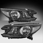 For 2012 2013 2014 Honda Cr-v Black Headlights Assembly Clear Corner Lamps Pair. Fixed Price $178.73.
