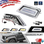 For 08-12 Jeep Liberty Clear Switchback Led Turn Signal Blinker Corner Lights 2x. Fixed Price $99.99.