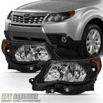 Black 2009-2013 Subaru Forester Headlights Headlamps W/ Bulb Halogen Model Only. Fixed Price $145.99.