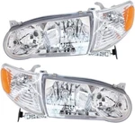 Fits 2001-2002 Toyota Corolla Chrome Headlights+corner Signal Lamps Left+right. Fixed Price $143.78.