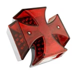 Motorcycle Custom Tail Light Rear 4.75inch Cross Red Lens Led Brak.... Fixed Price $60.03.