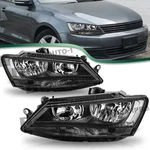 Headlights Assembly For 2011-2018 Volkswagen Jetta Sedan Mk6 Black Housing Pair. Fixed Price $101.00.