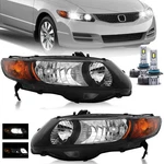 Led Bulbs Headlights Assembly For 2006-2011 Honda Civic Coupe 2-door Headlamps. Fixed Price $119.99.