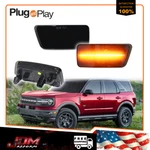 For 2021-2024 Ford Bronco Sport Smoked Front Amber Led Bumper Side Marker Lights. Fixed Price $24.49.