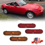 4pcs Amber Front & Red Rear Side Marker Light Kit For 1990-2005 Mazda Miata Mx-5. Fixed Price $24.99.