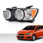 Fit For 2012-2016 Chevy Sonic Chrome Left Driver Side Halogen Headlight New. Fixed Price $63.83.
