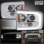 Fits 1999-2004 Ford F250 F350 F450 Superduty Led Tube Projector Headlights Lamps. Fixed Price $246.64.