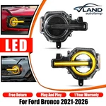 Vland For 2020-2026 Ford Bronco With Yellow&white Sequential Drl Led Headlights. Fixed Price $564.99.